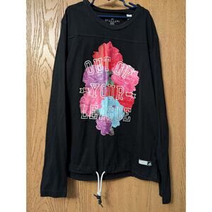 Adidas Size Youth Medium Girls Black Cinch Climalite Long Sleeve Top